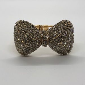 Rhinestone Bow Bracelet